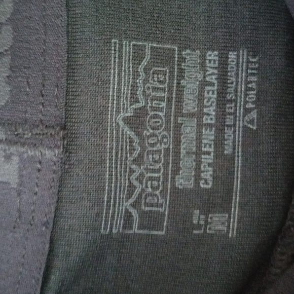Patagonia Pull On Thermal Weight Capilein Baselayer Polartech Size M Leggings - Picture 6 of 8